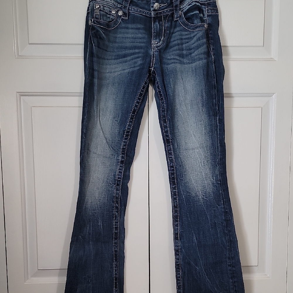 Miss Me Dark Blue Boot Cut Jeans